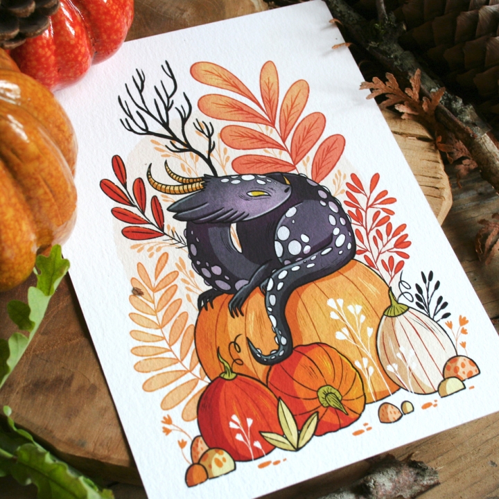 Tirage d'art - Le dragon d 'automne