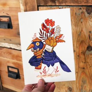 Tirage d'art - Monsieur corbeau