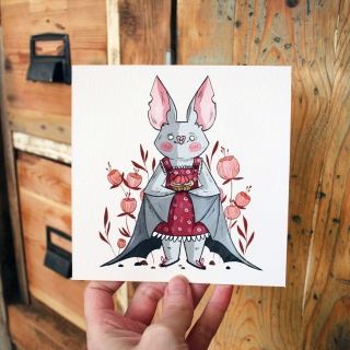 Tirage d'art - Chauve-souris pâtissière