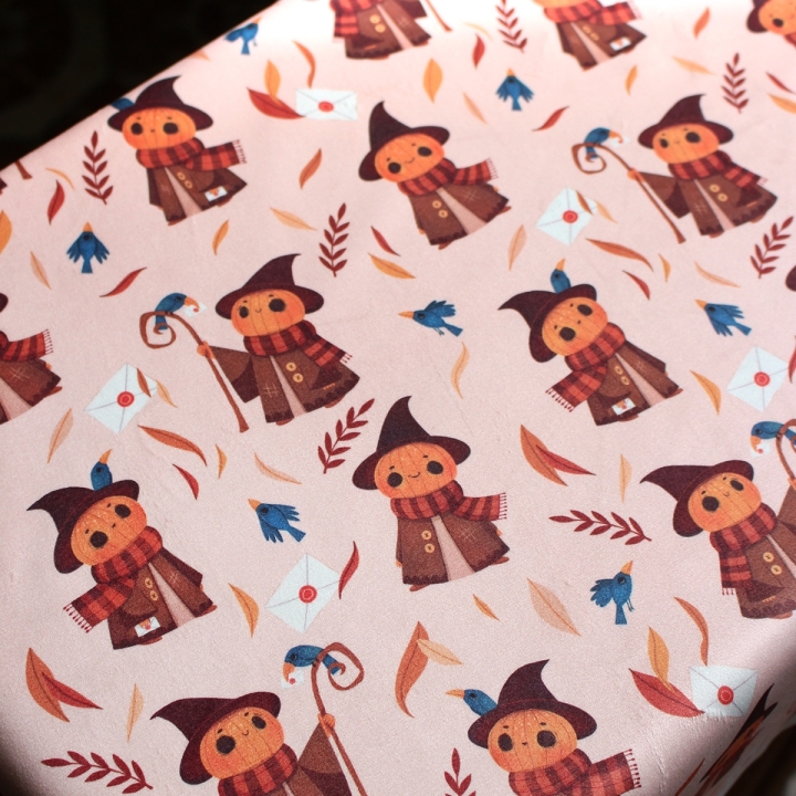 [PRECOMMANDE] Tissu velours / MR PUMPKIN - Motif taille M