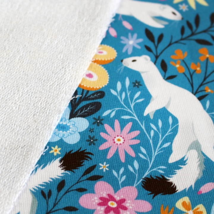 [PRECOMMANDE] French Terry  / HERMINES - Motif taille M