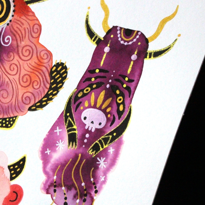 Planche de monstres 002 - Œuvre original