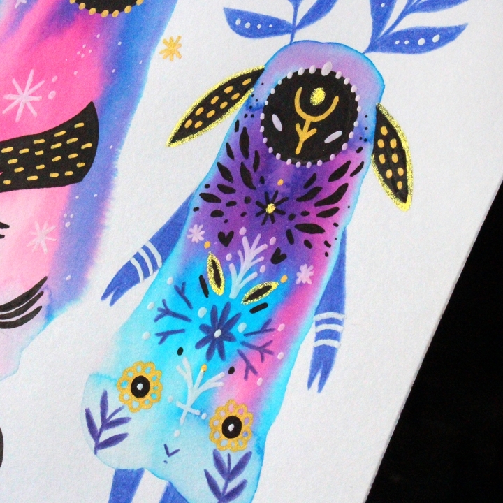 Planche de monstres 003 - Œuvre original