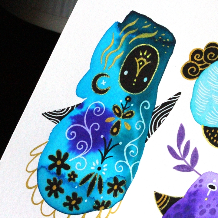 Planche de monstres 004 - Œuvre original