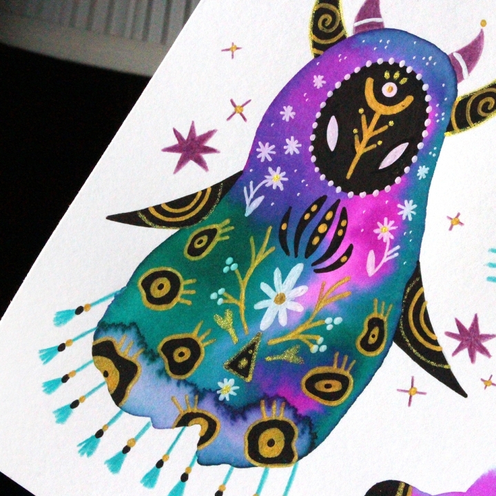 Planche de monstres 005 - Œuvre original