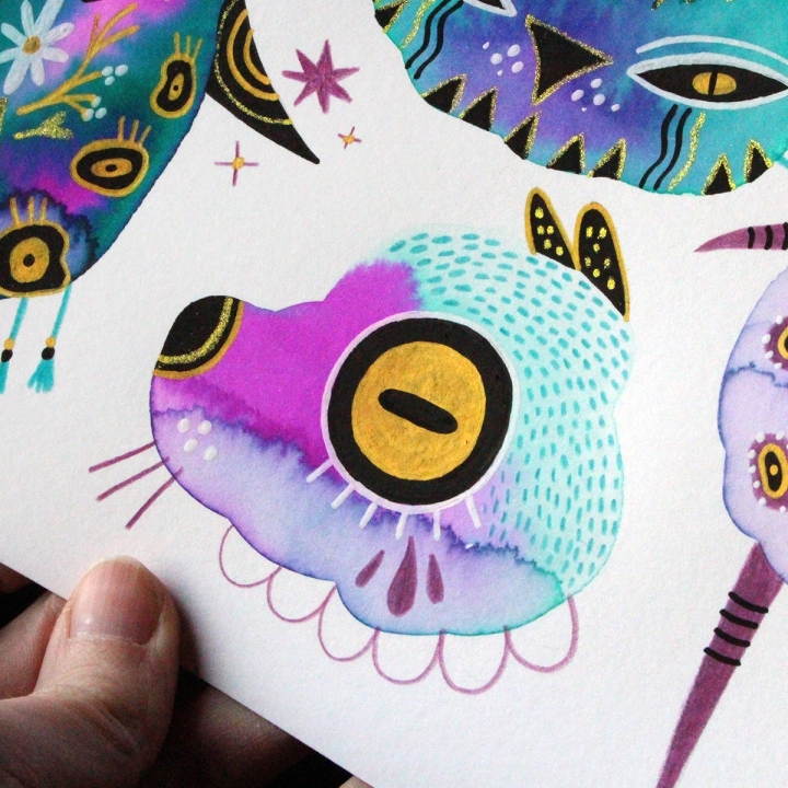 Planche de monstres 005 - Œuvre original