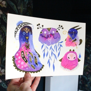 Planche de monstres 006 - Œuvre original