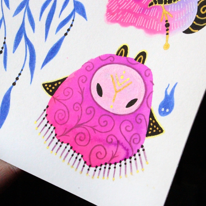 Planche de monstres 006 - Œuvre original