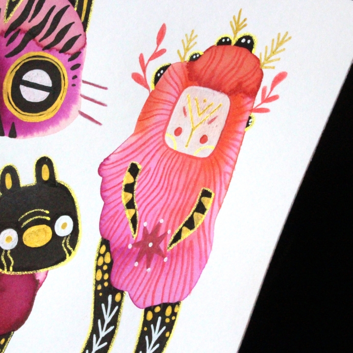 Planche de monstres 007 - Œuvre original