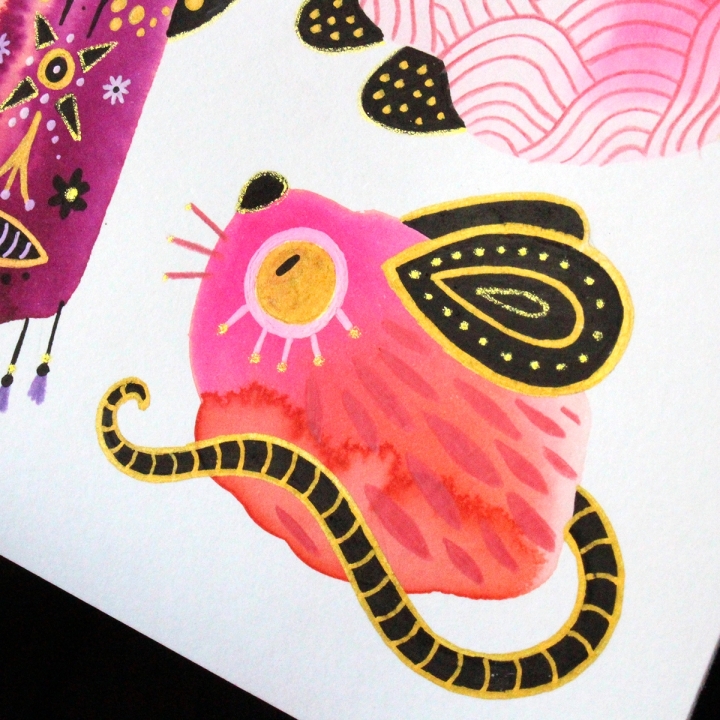 Planche de monstres 009 - Œuvre original