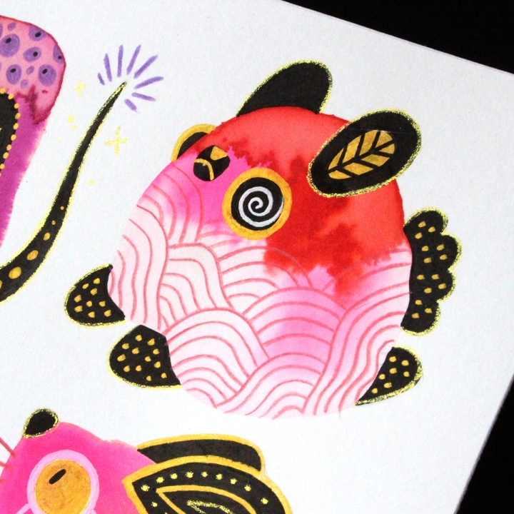 Planche de monstres 009 - Œuvre original