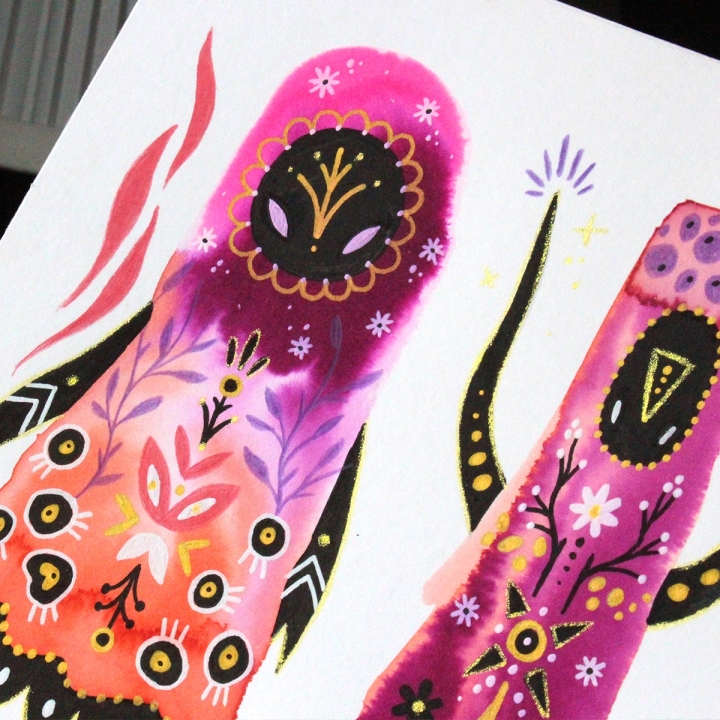 Planche de monstres 009 - Œuvre original