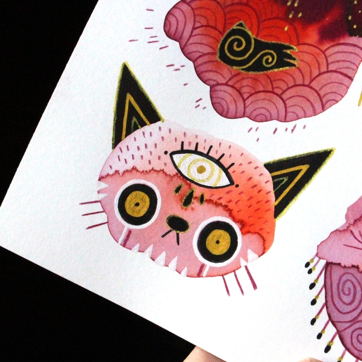 Planche de monstres 010 - Œuvre original