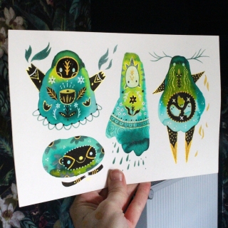 Planche de monstres 011 - Œuvre original