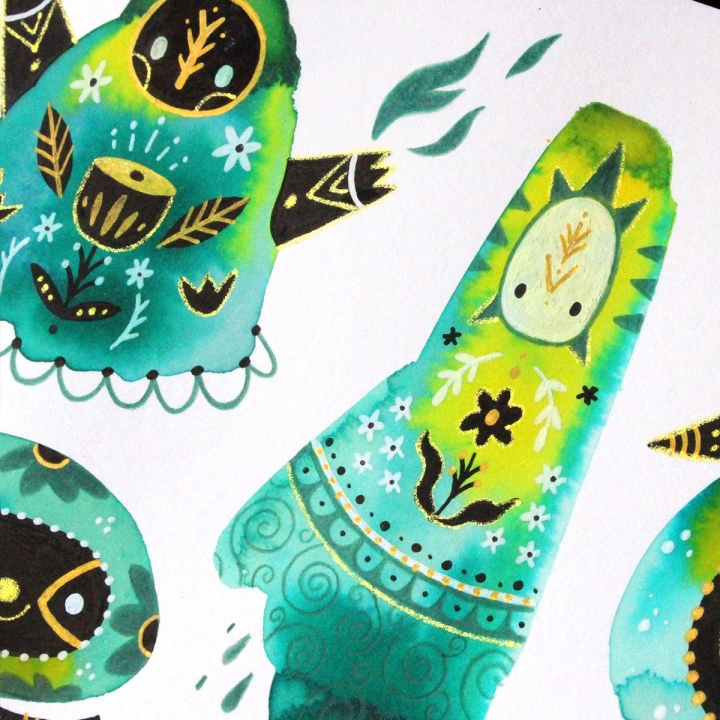 Planche de monstres 011 - Œuvre original