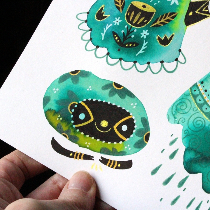 Planche de monstres 011 - Œuvre original