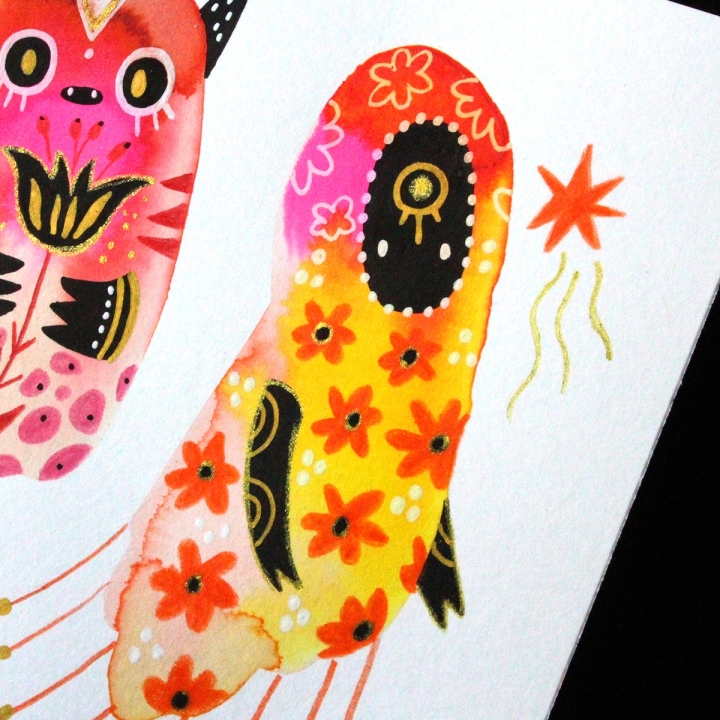 Planche de monstres 012 - Œuvre original