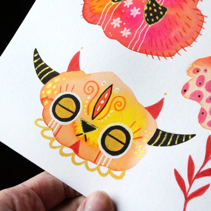 Planche de monstres 012 - Œuvre original