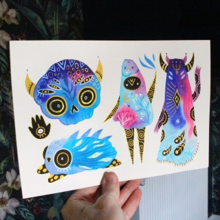 Planche de monstres 013 - Œuvre original