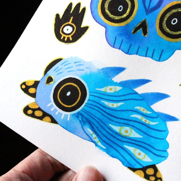 Planche de monstres 013 - Œuvre original