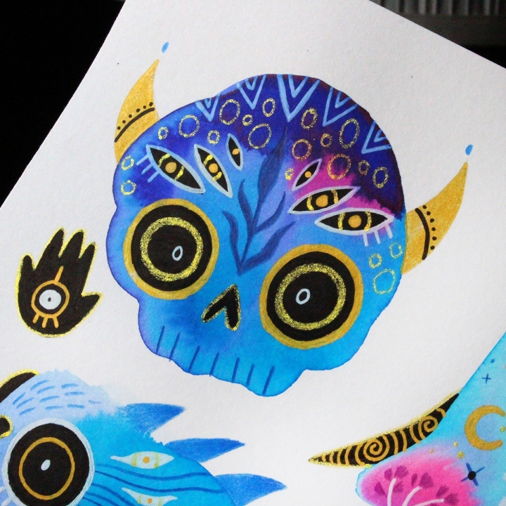 Planche de monstres 013 - Œuvre original