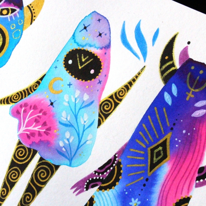 Planche de monstres 013 - Œuvre original