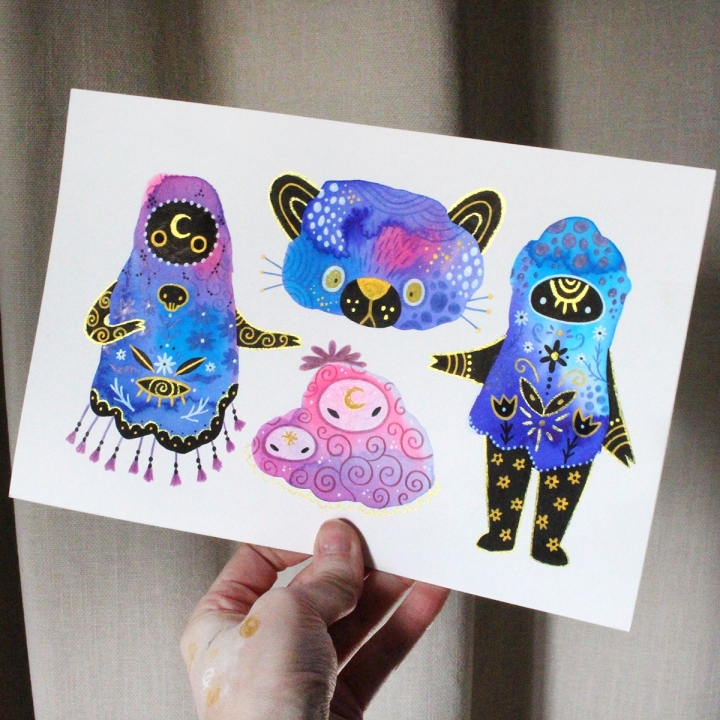 Planche de monstres 015 - Œuvre original