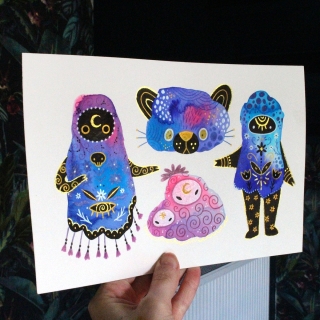 Planche de monstres 015 - Œuvre original