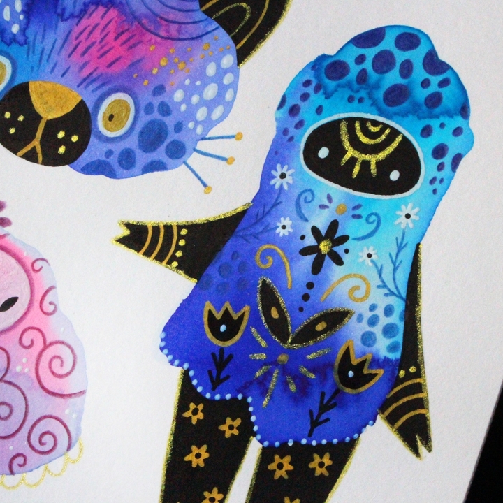 Planche de monstres 015 - Œuvre original