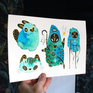 Planche de monstres 016 - Œuvre original