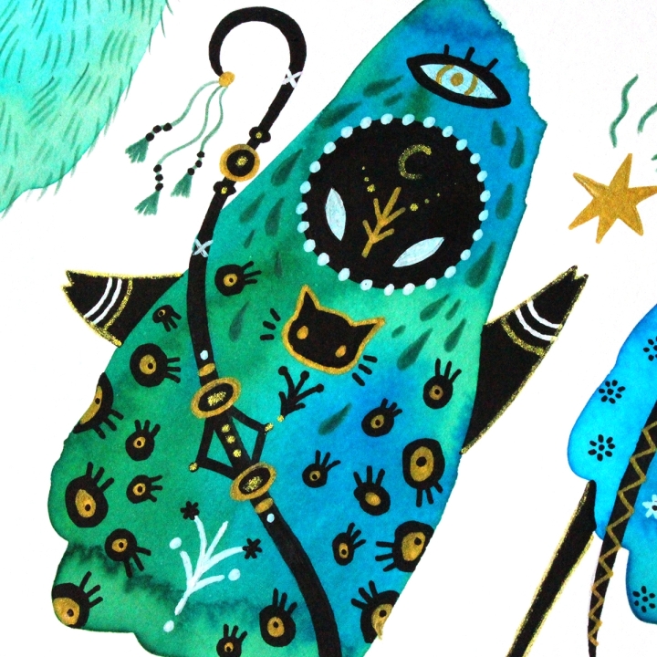 Planche de monstres 016 - Œuvre original