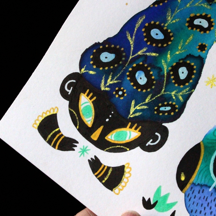 Planche de monstres 017 - Œuvre original