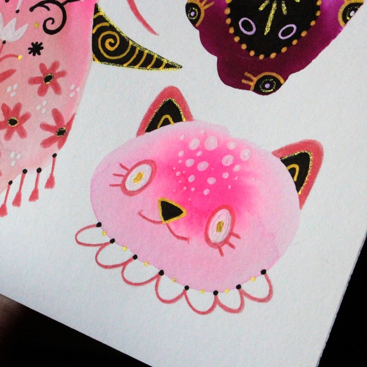 Planche de monstres 018 - Œuvre original