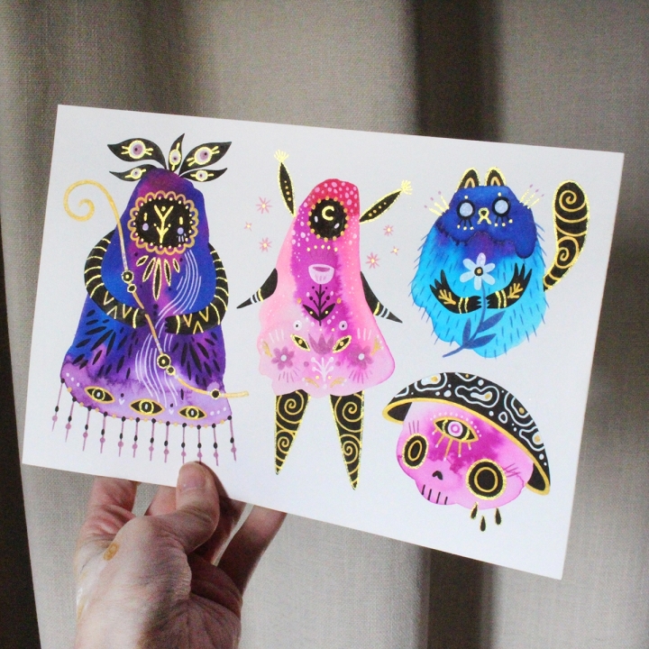 Planche de monstres 020 - Œuvre original