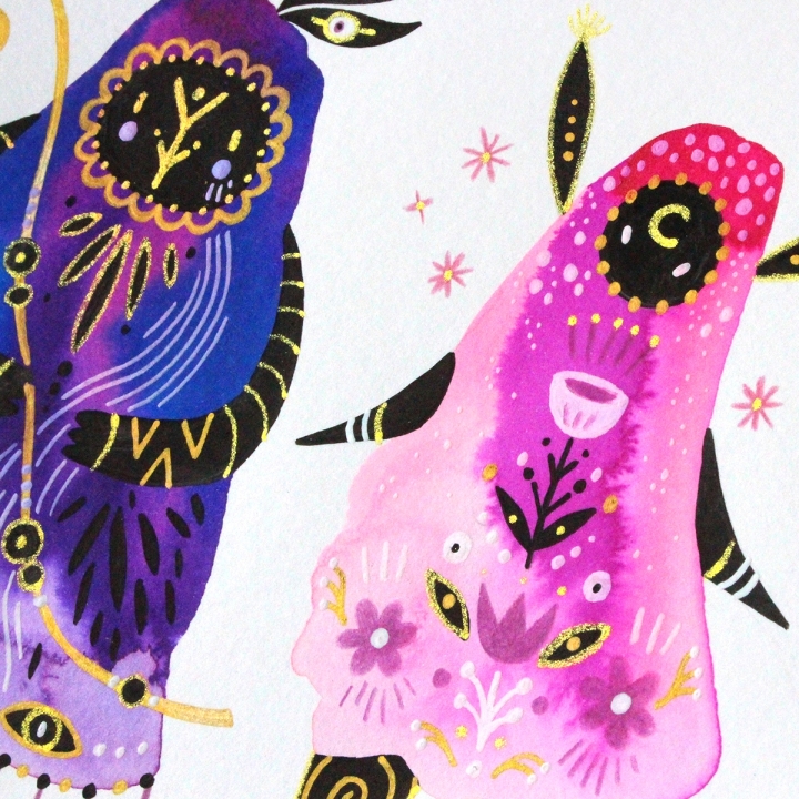 Planche de monstres 020 - Œuvre original