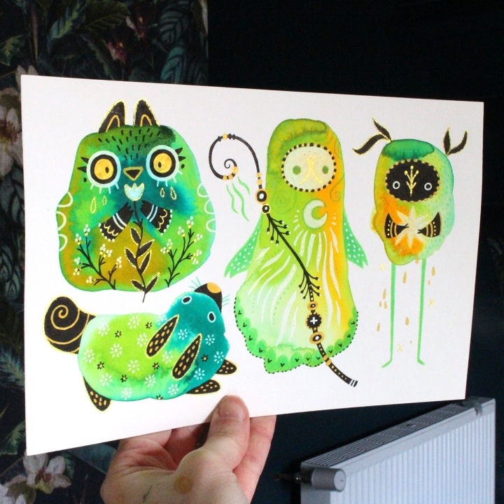 Planche de monstres 021 - Œuvre original