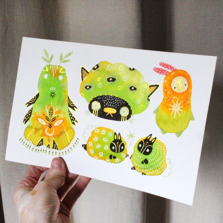 Planche de monstres 022 - Œuvre original