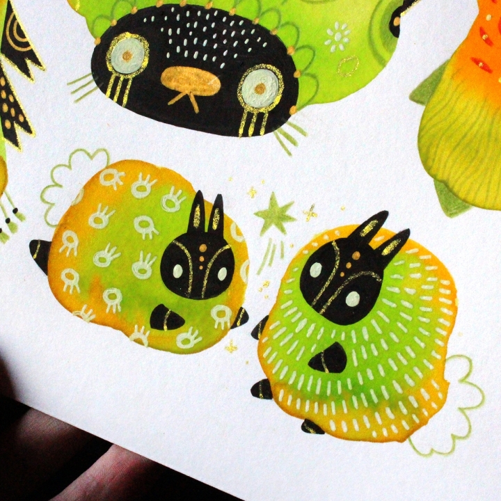 Planche de monstres 022 - Œuvre original