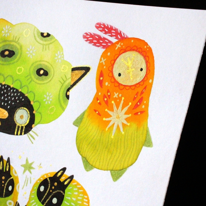 Planche de monstres 022 - Œuvre original