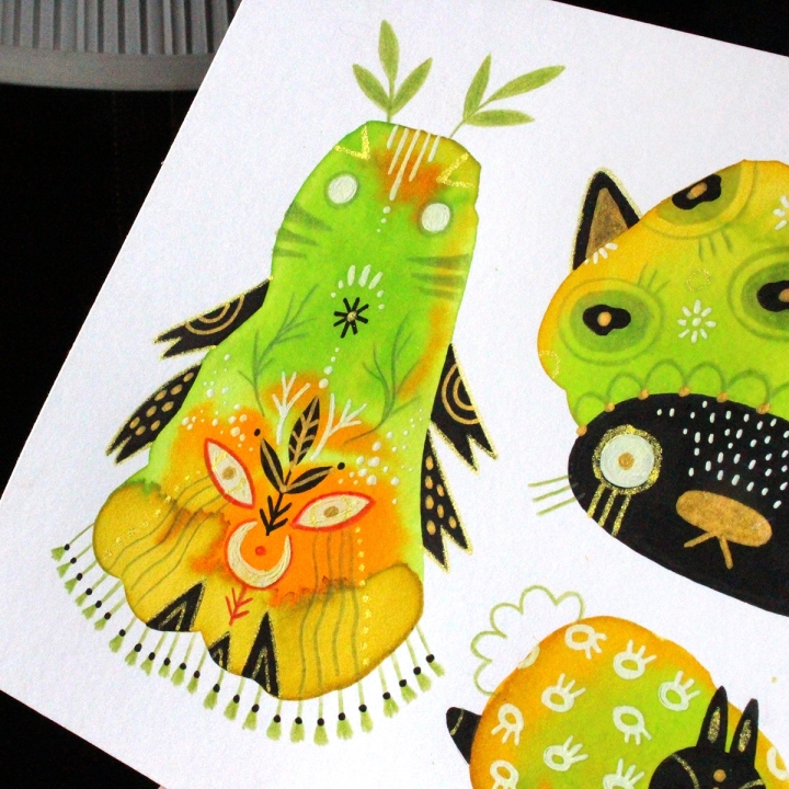 Planche de monstres 022 - Œuvre original