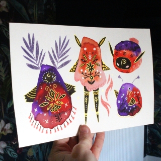 Planche de monstres 023 - Œuvre original