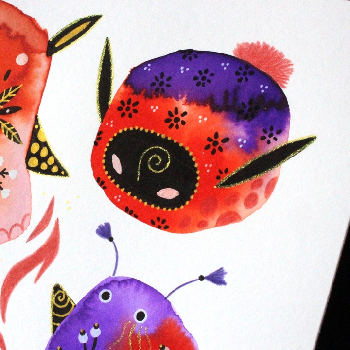 Planche de monstres 023 - Œuvre original