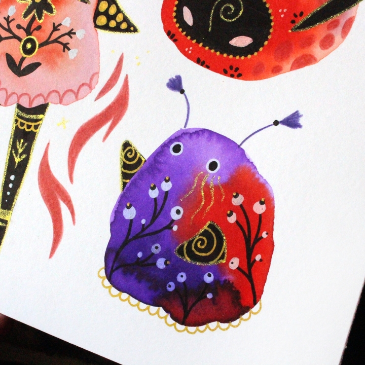 Planche de monstres 023 - Œuvre original