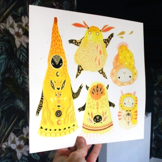 Planche de monstres 024 - Œuvre original