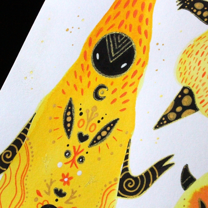 Planche de monstres 024 - Œuvre original