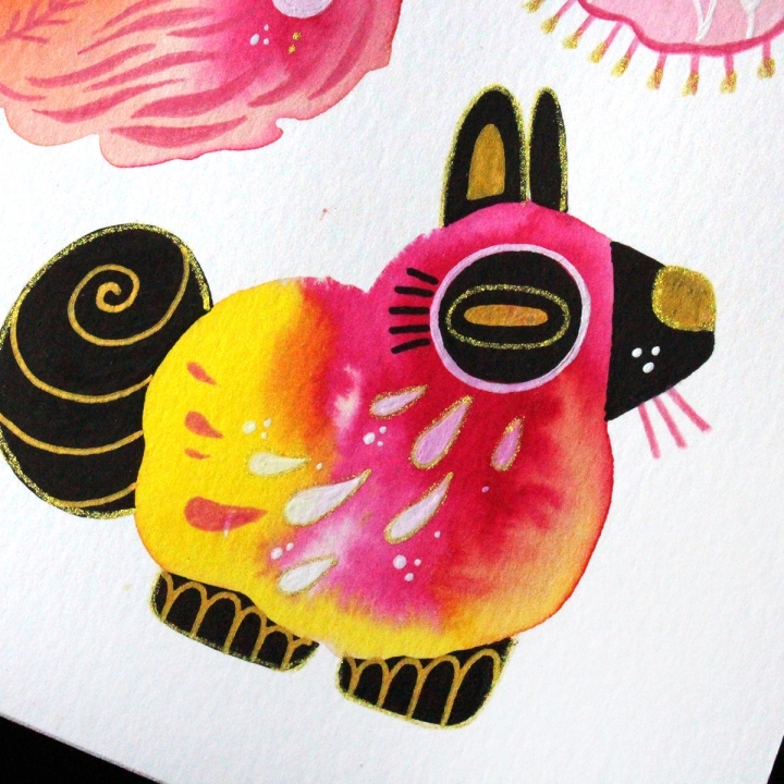 Planche de monstres 025 - Œuvre original