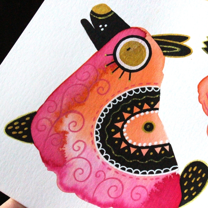 Planche de monstres 025 - Œuvre original