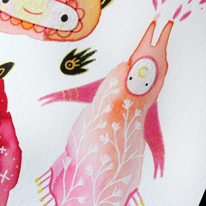 Planche de monstres 025 - Œuvre original