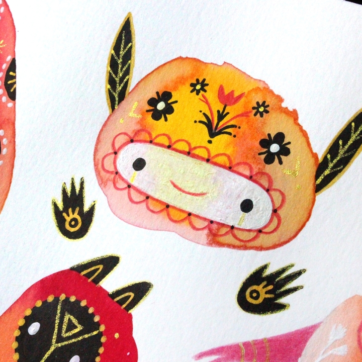 Planche de monstres 025 - Œuvre original