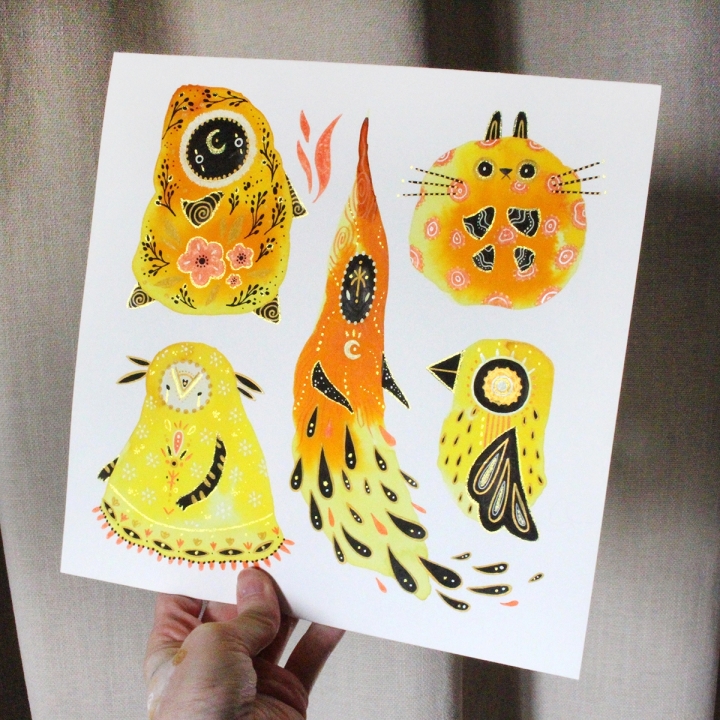 Planche de monstres 026 - Œuvre original